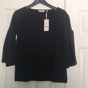 Vineyard Vines bell sleeve top, ribbon detail